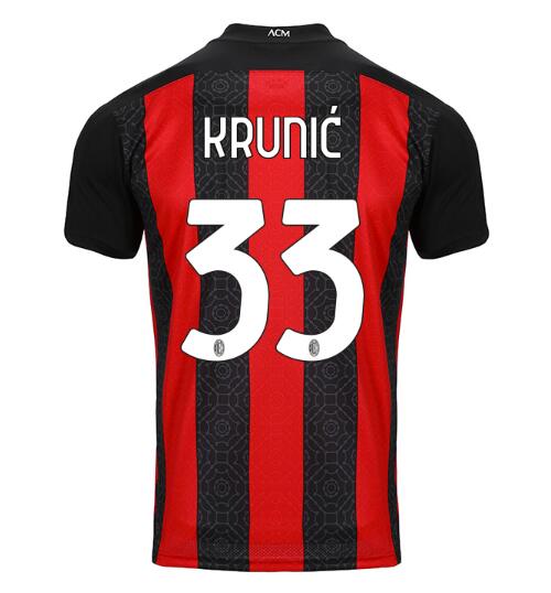 AC Milan Home Kit Soccer Jersey KRUNIĆ #33 2020/21